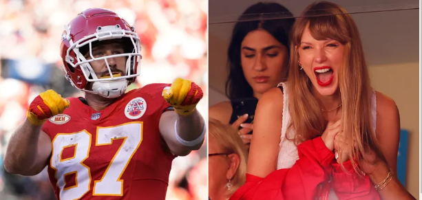 Taylor Swift Cheers on Travis Kelce at Kansas City Chiefs Game